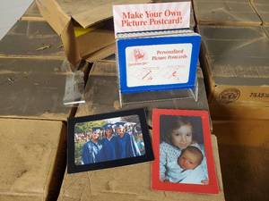 lot 27 image: Pallet of 13,440 New Personalized Photo Postcards with Displays - Retail Value $17,068
