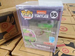 lot 1 image: Pallet of 56 New TMNT Donatello Funko Pop Collectibles - Retail Value $1,049