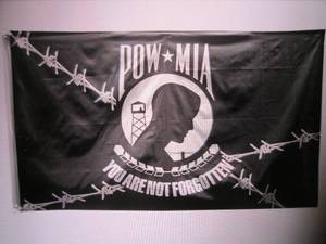 lot 35 image: (RMC) 3 ft x 5 ft POWMIA You Are N...