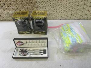 lot 162 image: (CSB) Darts in Case, Mouth Guards 2...