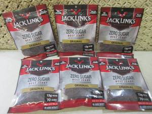 lot 317 image: (B-2) 6 Bags Jack Links Zero Sugar ...