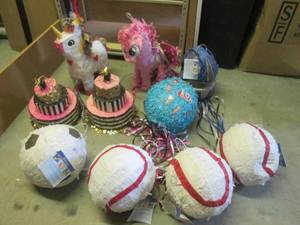 lot 179 image: (EW3) 10 Assorted Small Pinatas...