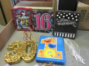lot 180 image: (EW3) 5 Assorted Pinatas...