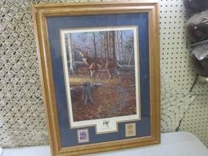 lot 212 image: (D-1) Framed Signed Harry Antis Col...