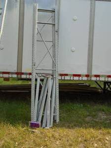 Pallet rack 12 x 28 x 48 with 6 cross bars. As shown.