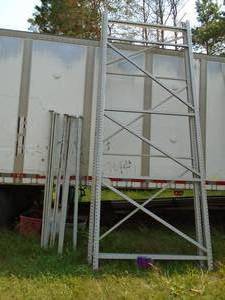 Pallet rack 16 x 6 x 8 with 6 cross bars. As shown.