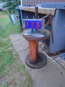 Vintage tire changer with bead breaker. No tire dismount tool. As shown.