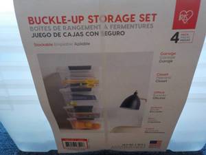 4 Pack Buckle Up Plastic Storage Se...