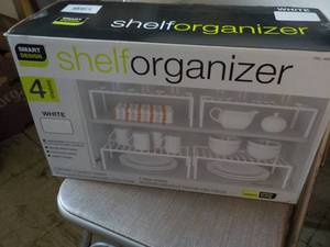 Shelf Organizer 4 White Shelves...