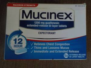 Mucinex 56 Tablets exp 012025...