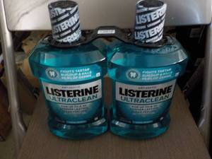 2 Large Bottles Listerine...