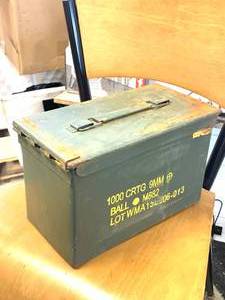 Genuine military .50 cal Ammo Box  Can