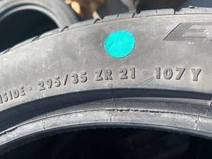 LOT OF FOUR CONTINENTAL 295-35 2R21 TIRES