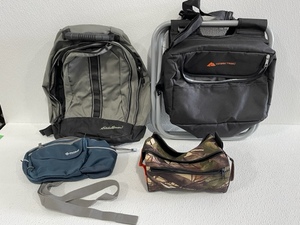 Camping Chair, Backpack, and Small Bags