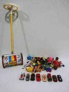 Assorted Toys, Hot Wheels, Vintage Fischer Price Musical Chime Push Toy
