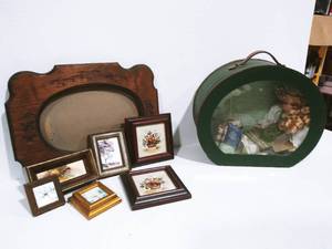 Brown Frame, Decorative Pictures and Collectible Memories Porcelain Doll Emily