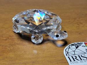 Iris Arc Fine Austrian Crystal Figurines - Turtle & Piglet