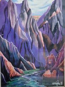 Striking Fine Art Watercolor Print Pairing by Serena Supplee - Grand Canyon Collection