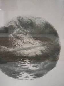 Ethereal Fine Art Judaica Lithograph by Abel Pann A - The Bible Portfolio - #1 Spirit of God .. waters
