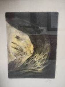 Ethereal Fine Art Judaica Lithograph by Abel Pann C - The Bible Portfolio - #3 Firmament