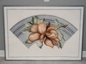 Modern Fine Art Lithograph by John Martineau - Fan, Flower