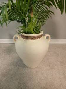 Amazing Faux Tropical Fern with Vase Planter