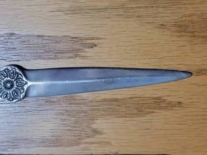 Hand Sculpted Metal Letter Opener