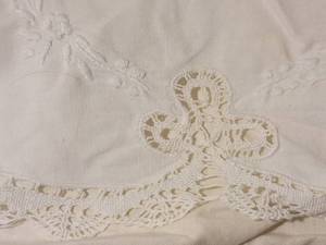 Delicate Belgian Lace Cap Crown  Fond de Bonnet