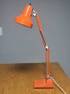 Awesome Orange Vintage Drafting Lamp