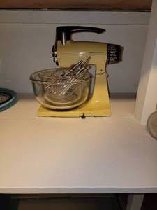 Sweet Vintage Sunbeam Mixmaster Stand Mixer and Accessories