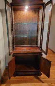 Asian Influence Lit Display Cabinet