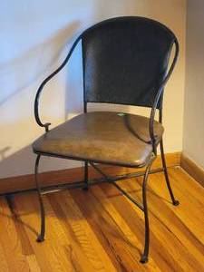 Iron Back Arm Chair