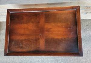Mahogany Side Table with Lower Shelf
