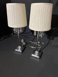 lot 20 image: Pair of Silver Lamps