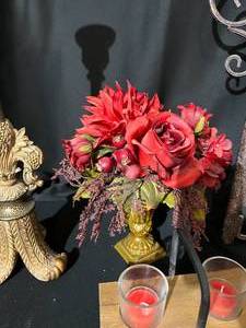 lot 38 image: Candle Sticks, Decorative Jars, Arrangement & Wall Hanging