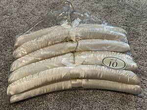 lot 68 image: Set of 10 Satin Padded Hangers