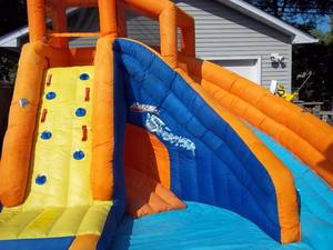 Bonsai Sidewinder Inflatable Water Slide with Pump