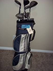 Golf Clubs and Bag