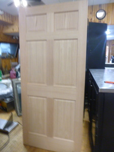 Oak 6 Panel Slab Door