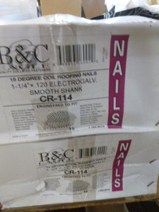 2 Boxes of B&C 15 Degree Coil Roofing Nails