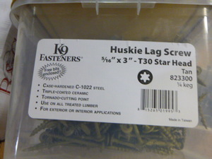 K9 Fasteners Huskie Lag Screws