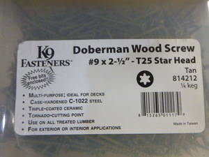 K9 Fasteners Doberman Wood Screws