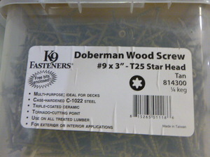 K9 Fasteners Doberman Wood Screws