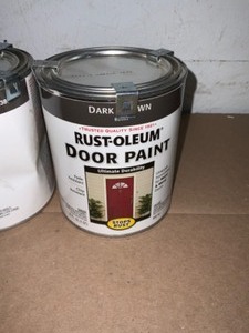 Rust-Oleum Stops Rust 1 qt. Dark Brown Door Paint (2-Pack). See Pictures
