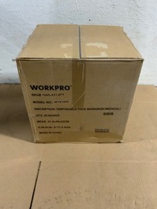 (40) Packs of WorkPro 50-Count Disposible Face Masks. See Pictures