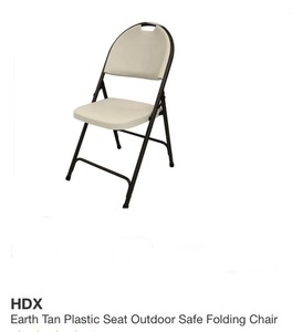 Unbranded Black Chair & HDX Folding Chairs. All For PARTS or REPAIR See Pictures