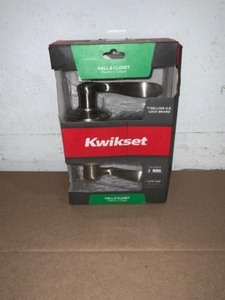 Kwikset Tustin Satin Nickel Passage HallCloset Door Lever Featuring Microban Antimicrobial Technology. See Pictures
