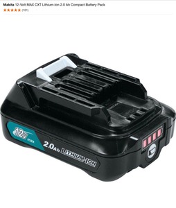 Makita DC10WD 12- Volt Max (2) 2.0 Ah Batteries & Charger. See Pictures