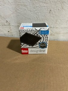OATEY Designline 4 in. x 4 in. Stainless Steel Square Shower Drain with Square Pattern Drain Cover in Matte Black. See Pictures
