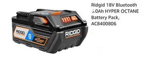 RIGID 18-Volt Bluetooth 6.0 Ah & 18-Volt 2.0 Ah Batteries. All for PARTS & REPAIR See Pictures